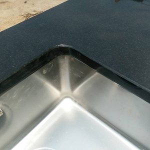 Abs Black Countertop Sink Cutting