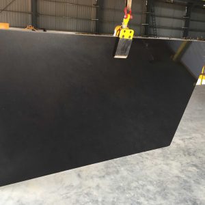 Absolute black granite gangsaw slab polished