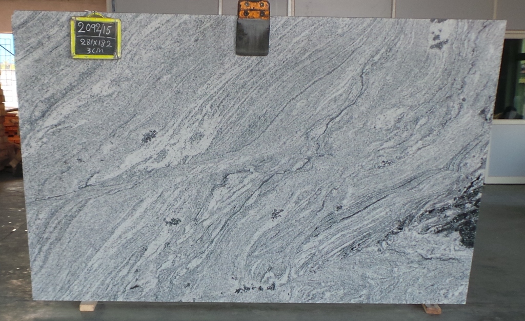 Commercial quality viscon white granite gangsaw slab supplier