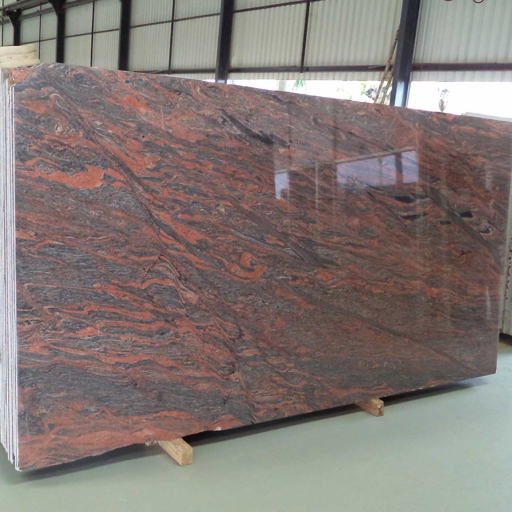 Smoka red granite gangsaw slab supplier