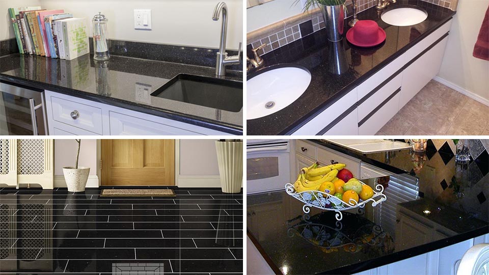 Black galaxy granite