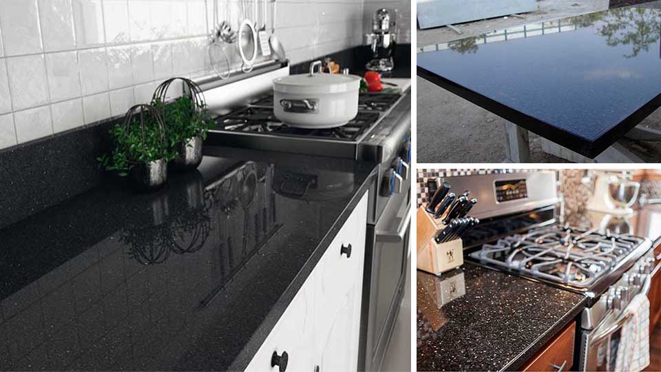 Black galaxy granite