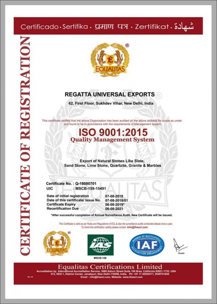 ISO Certificate