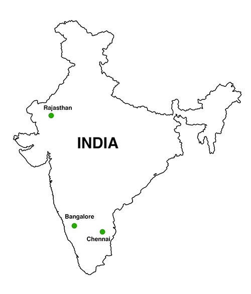 India as a granite hub