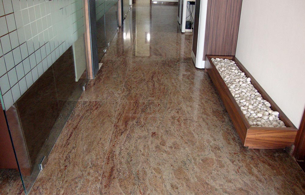  Granite floor tiles  for having a traffic friendly surface