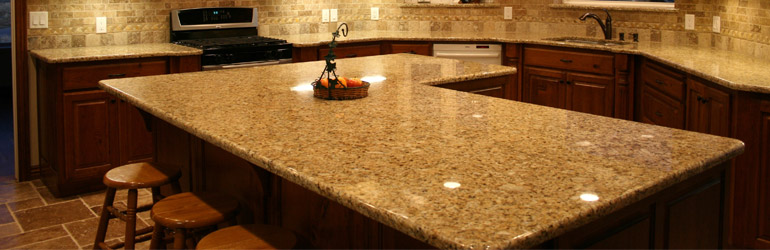 Granite kitchen countertop