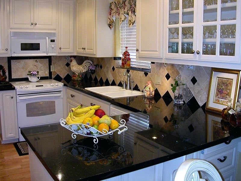 Black galaxy Granite kitchen countertop