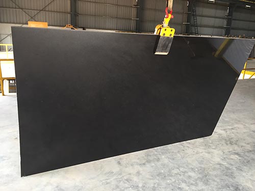 Absolute Black granite gangsaw slabs polished