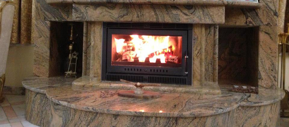 granite-fireplace-living room