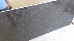 Commercial black galaxy cutter slab