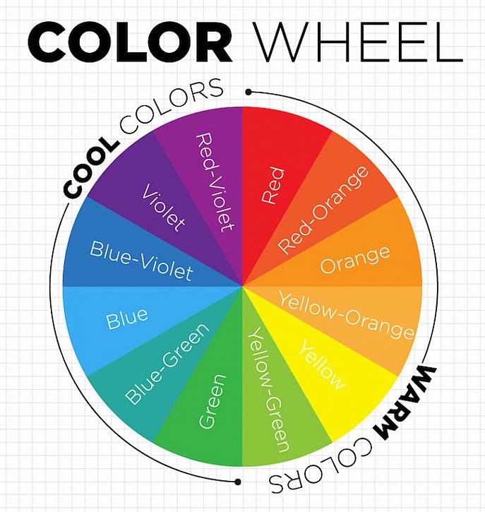 Cool color and warm color