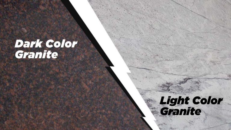 Dark granite vs light color granite