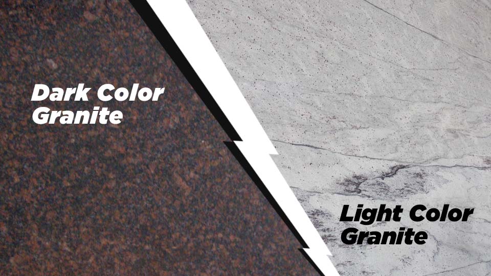 dark color granite vs light color granite