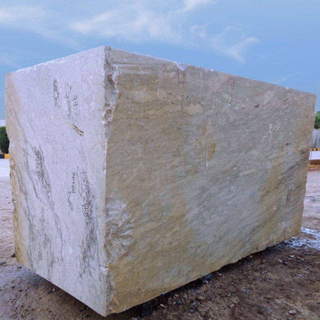 River White Granite Block