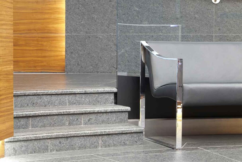 Steel grey granite