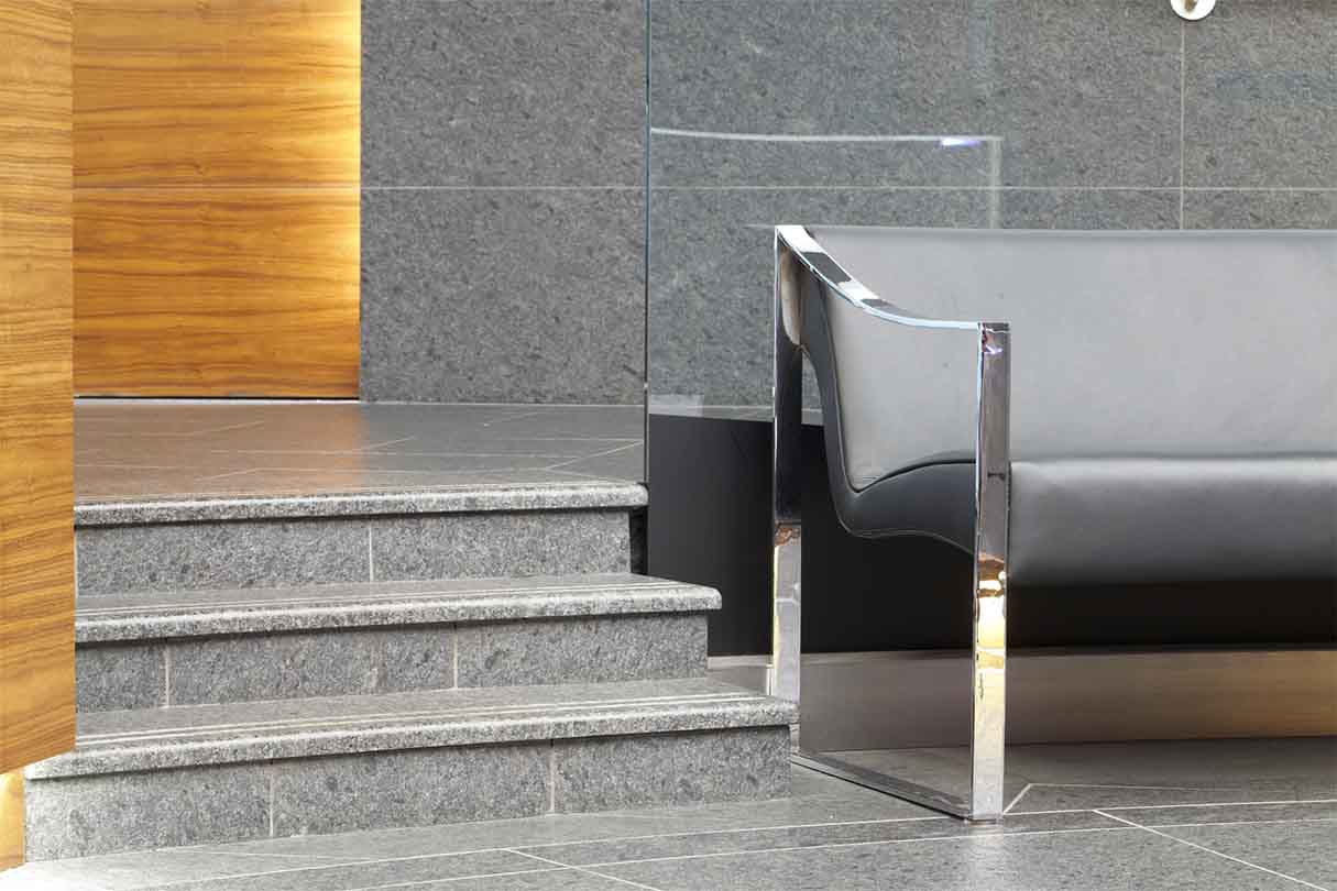 Steel grey granite