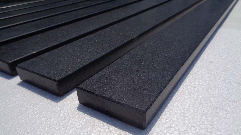 Black granite window sill