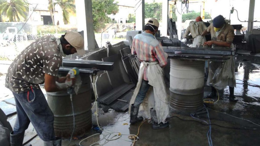 window sill granite processing