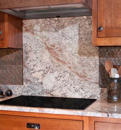 Granite Backsplash Full Height For A, Gap Between Granite Countertop And Backsplash