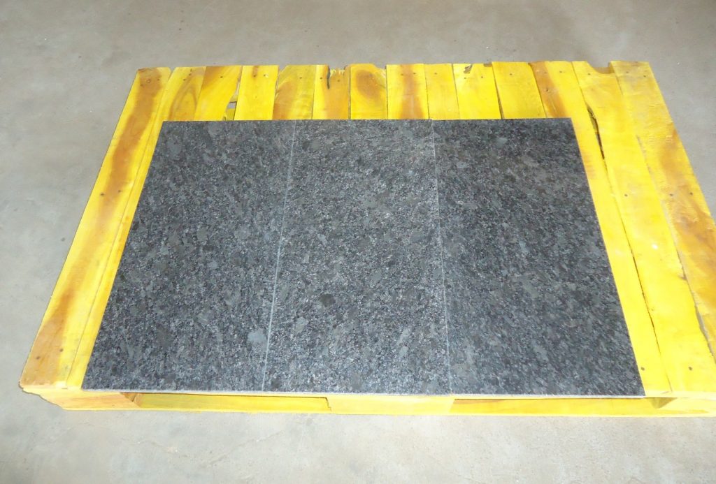 Grey granite tiles