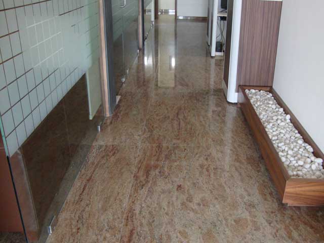 Rosewood Granite Flooring Project