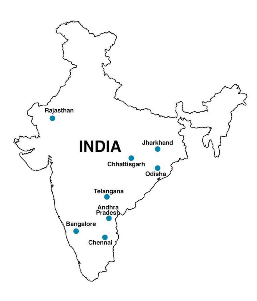 Granite quarries in India