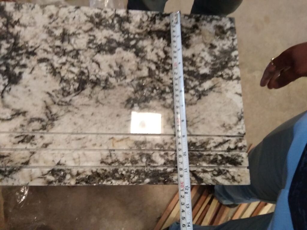 Alaska white stone width