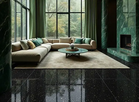 Black Galaxy Granite for Living Room
