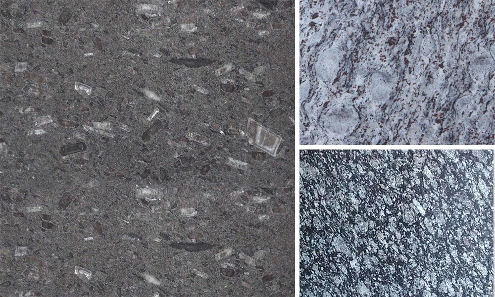 Blue granite stone