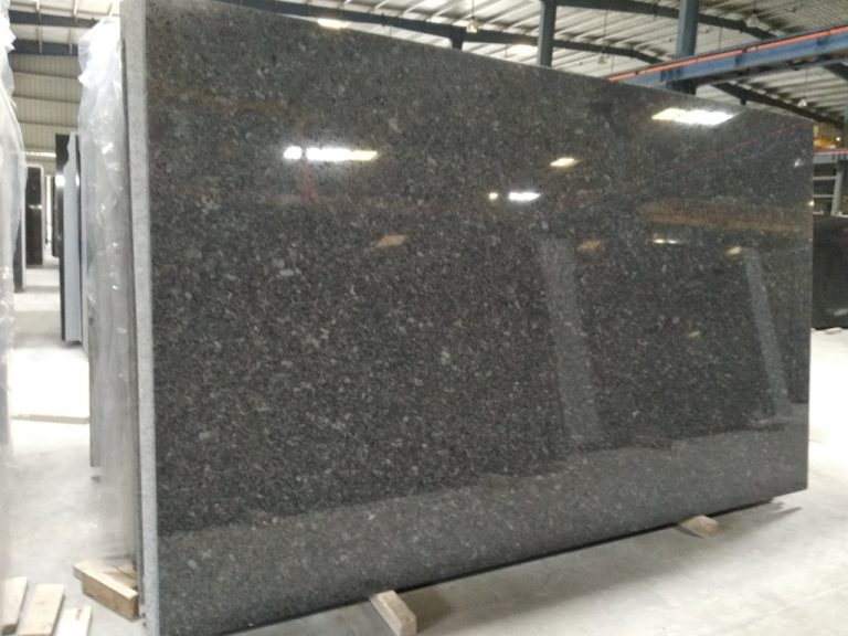 Steel grey granite gangsaw slab