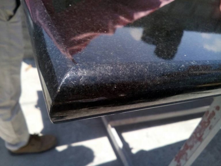 Absolute black granite countertop