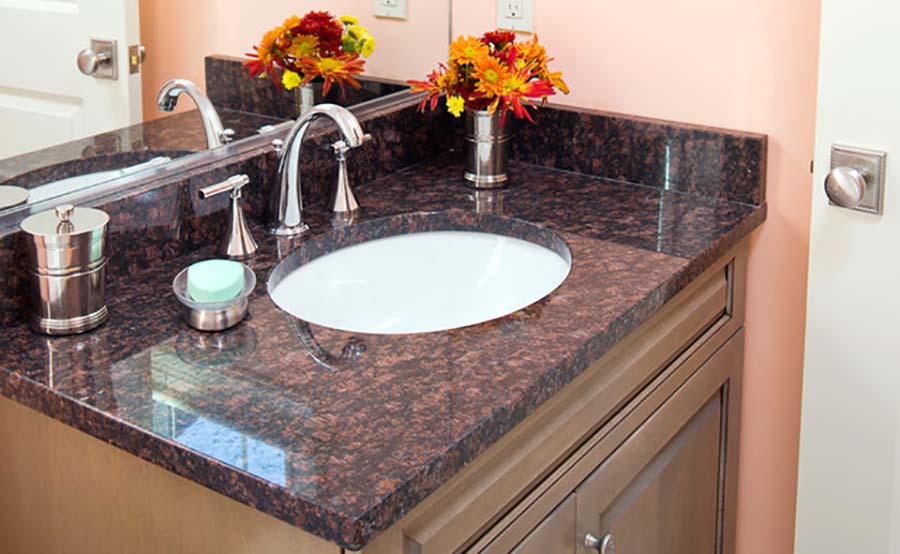 Tan brown vanity top