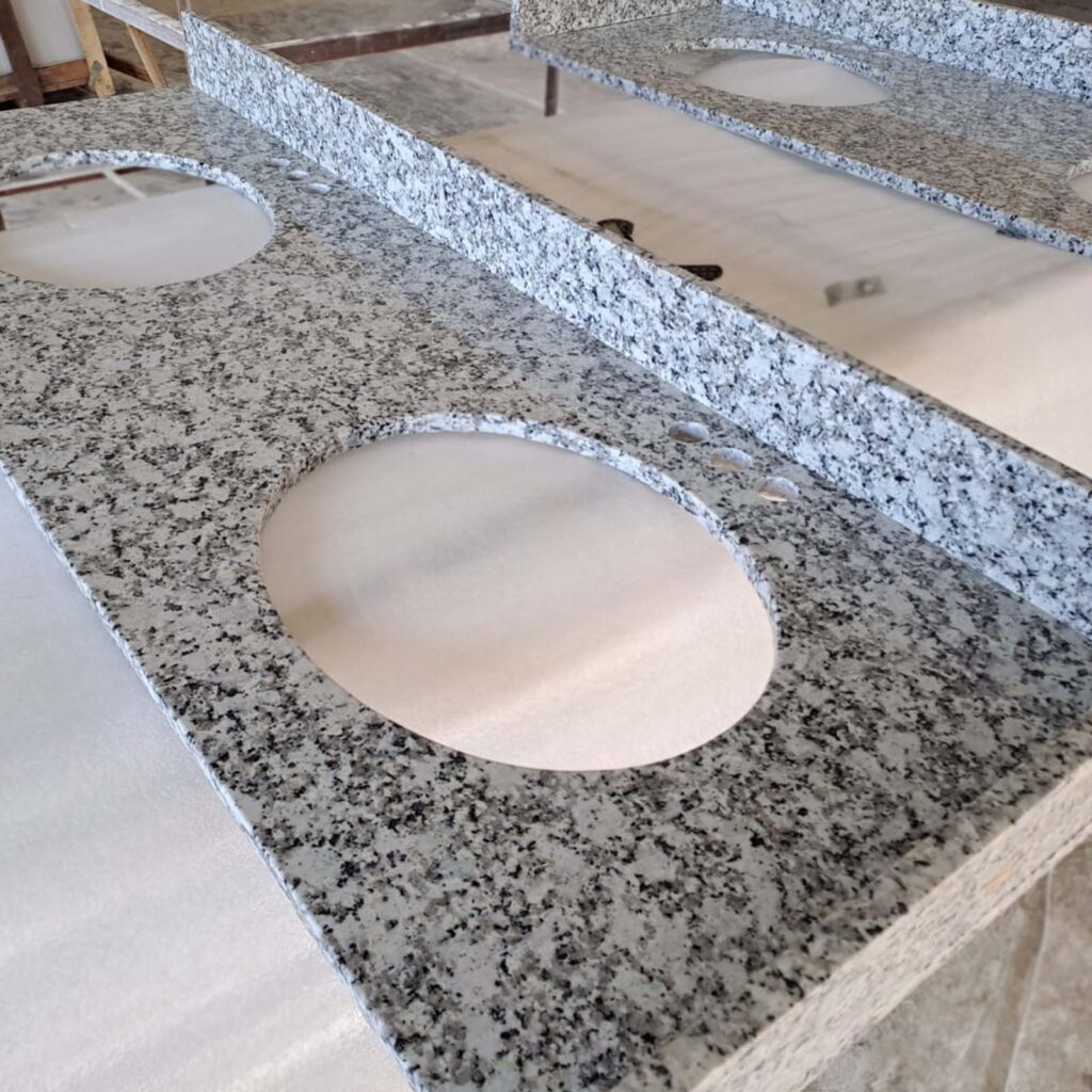 P white countertop