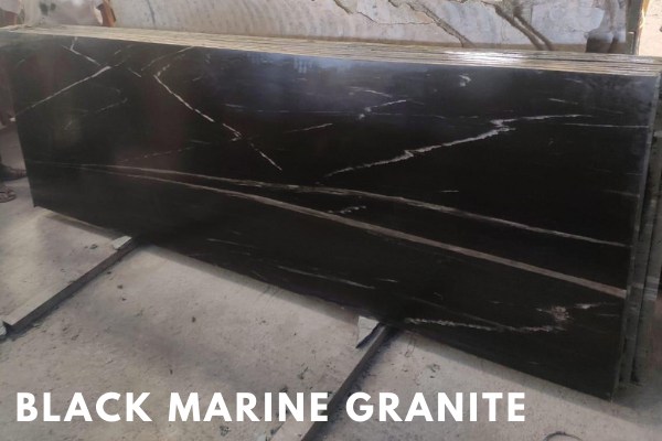 black marine cutter slab granite