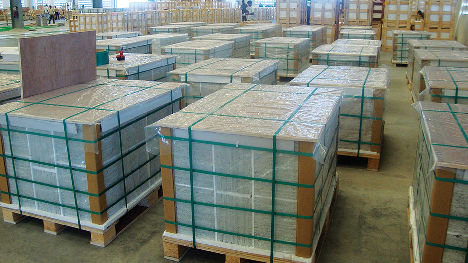 Packed granite
