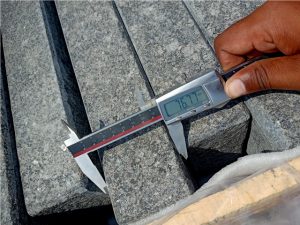 Inspection of Rajasthan black granite block steps-100-x-20-x7.5-cm