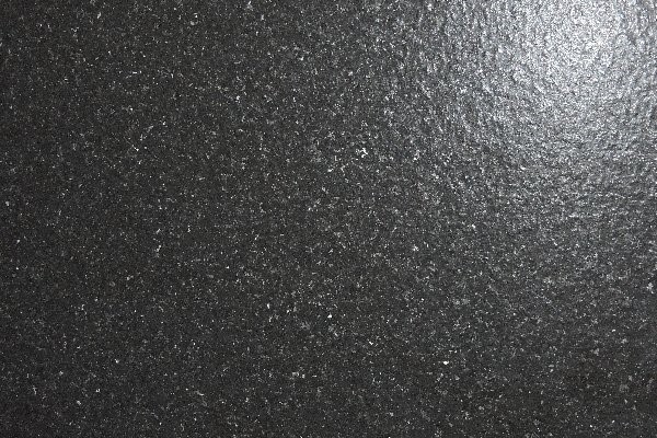 Jet black granite honed finish