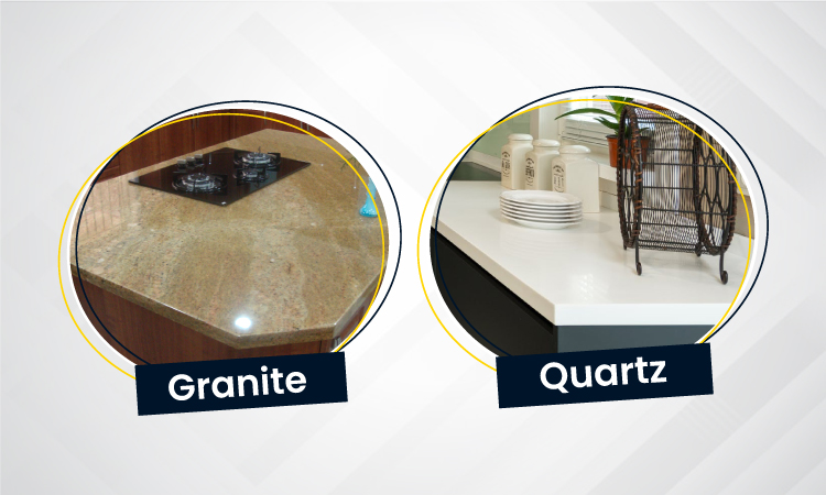 Granite vs quartz countertop