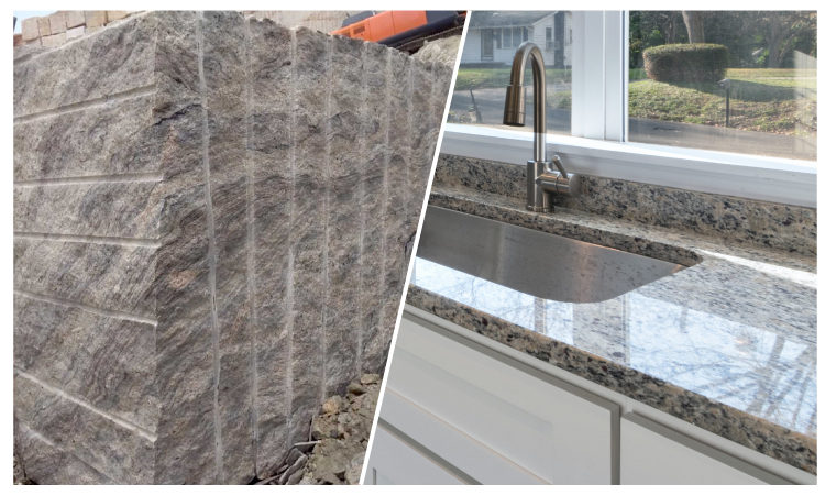 from blocks to countertops