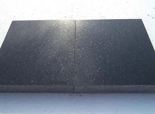 Absolute black granite honed finish