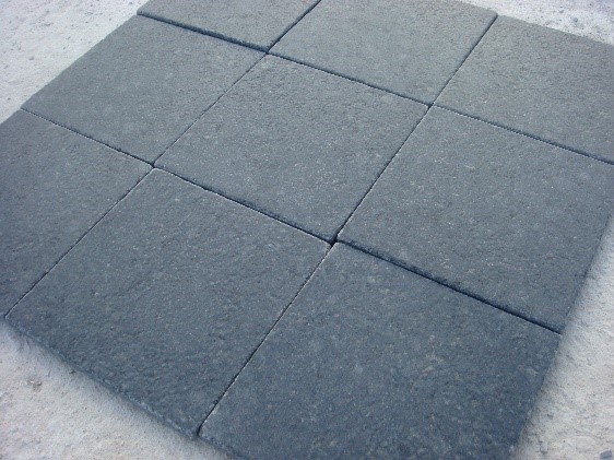 Black granite honed finish