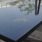 Polished and honed granite