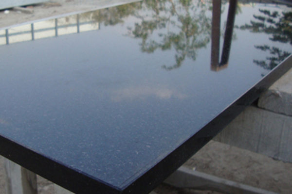 Polished and honed granite