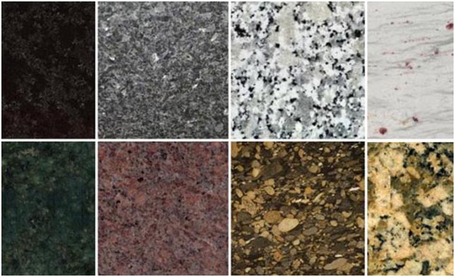 Colorful choices of granite countertops