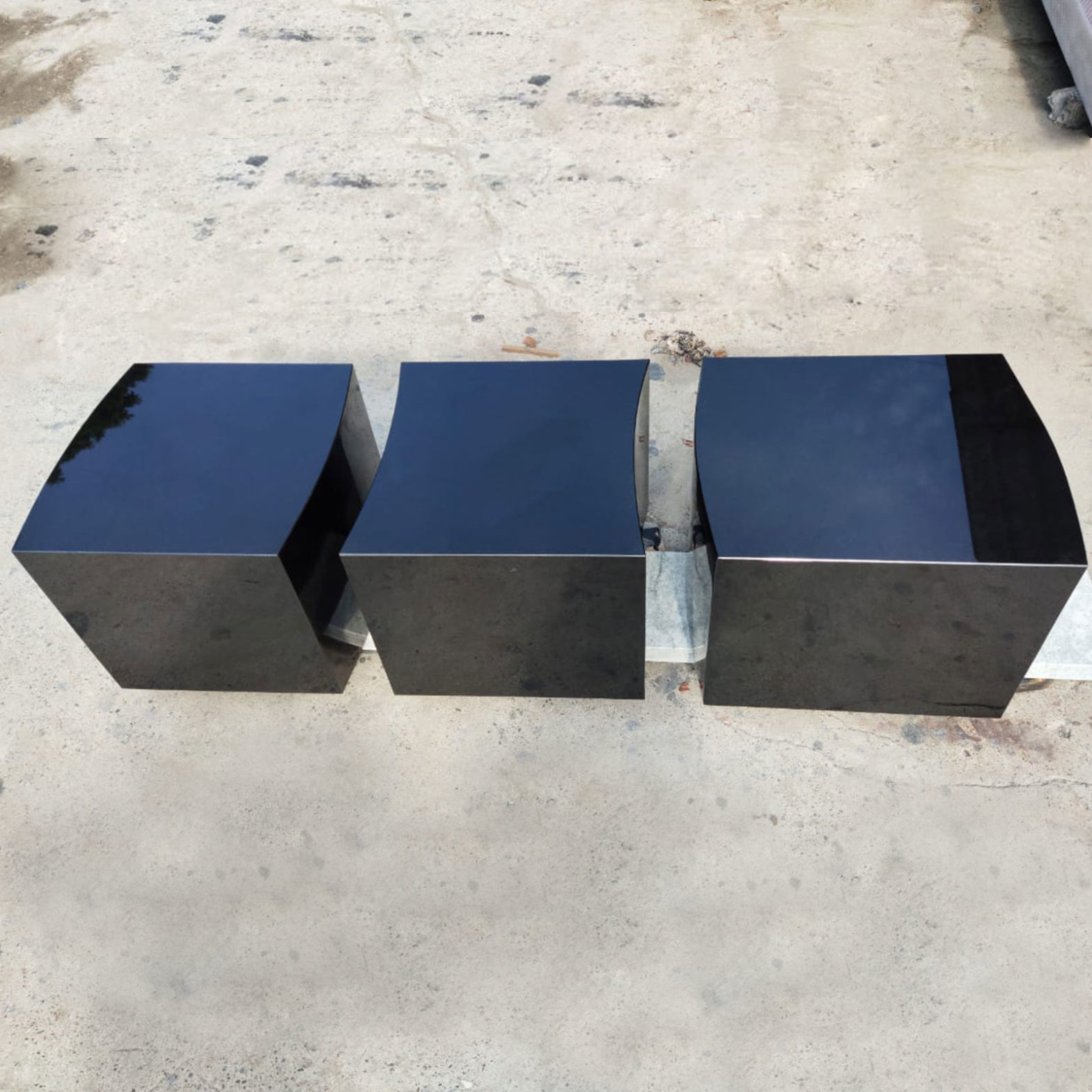 ABS Black Granite Cube – Set View