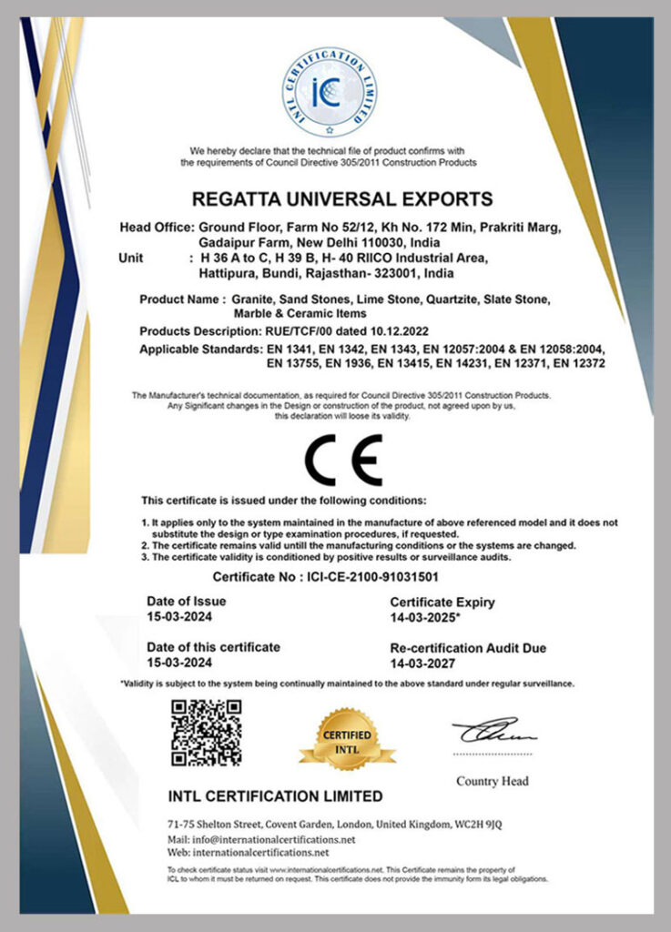 CE Certificate