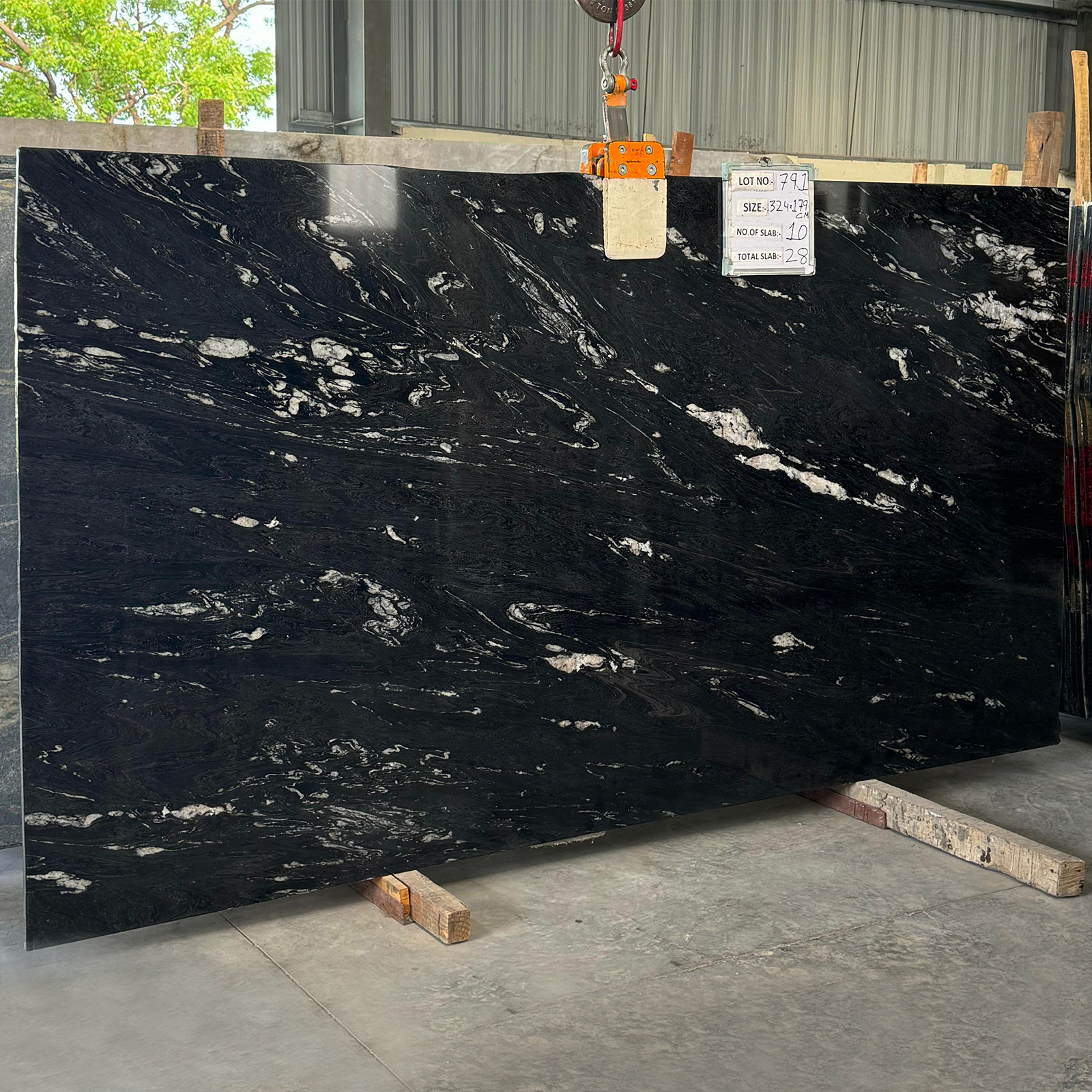 Wave Black Granite
