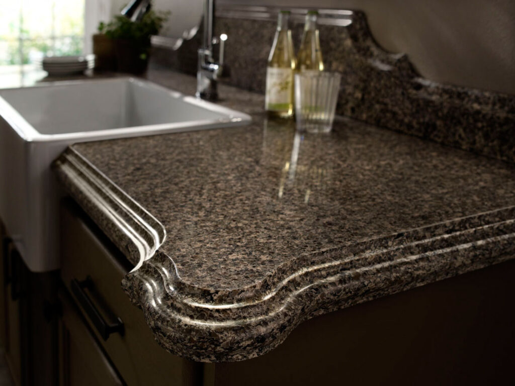 Countertops edge finish