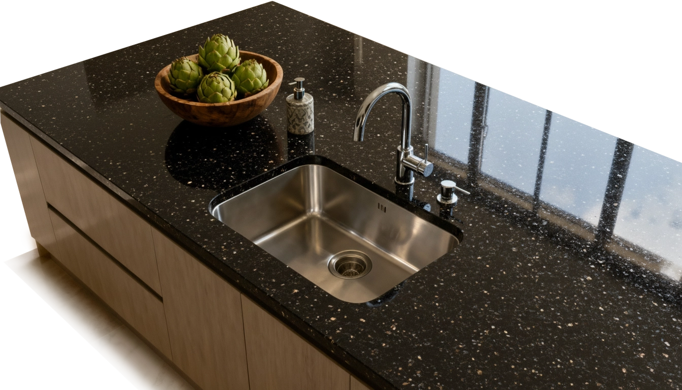 Black Galaxy Kitchen counter