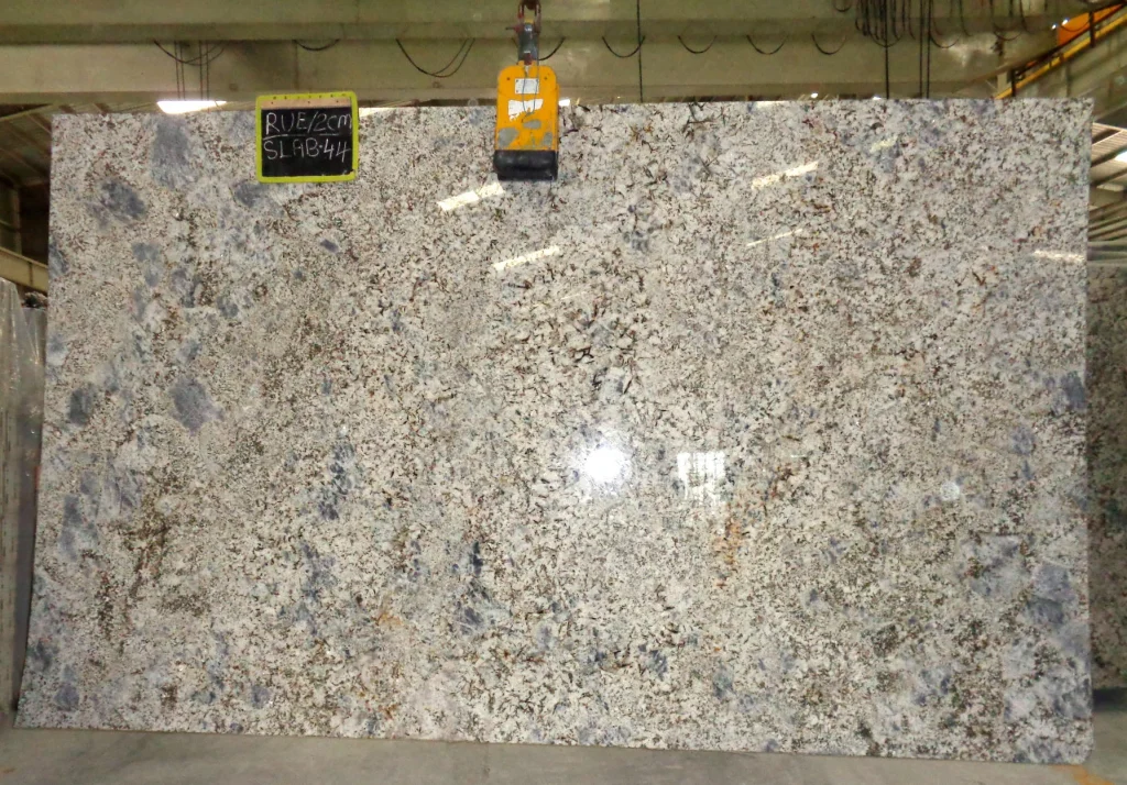 Alaska white granite gangsaw slab